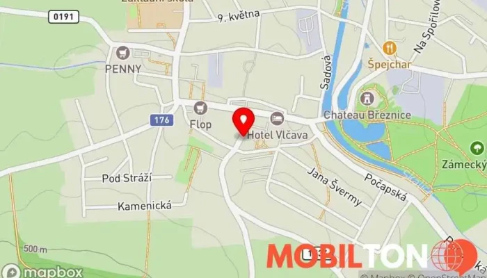 mapa Vietnamské bistro Asijská restaurace v Blatenská 54