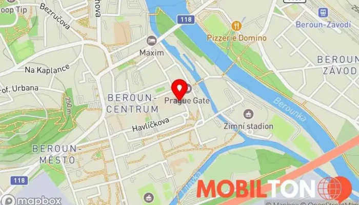 mapa Vietnamské Bistro Beroun Asijská restaurace v Centrum