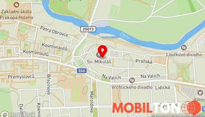 mapa Vikarka Asia Bistro Bistro v Beneše z Loun 133