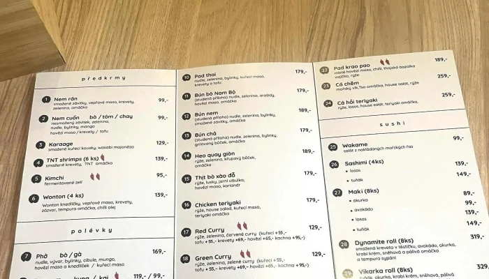 Vikarka Asia Bistro -  Oblast - Beneše Z Loun 133