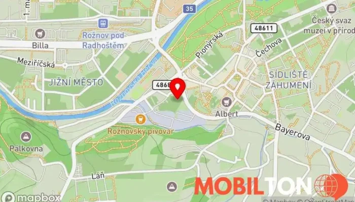 mapa Villa Rosenaw Místo konání akce, Bar a gril, Konferenční a kongresové centrum, Restaurace v Pivovarská 24