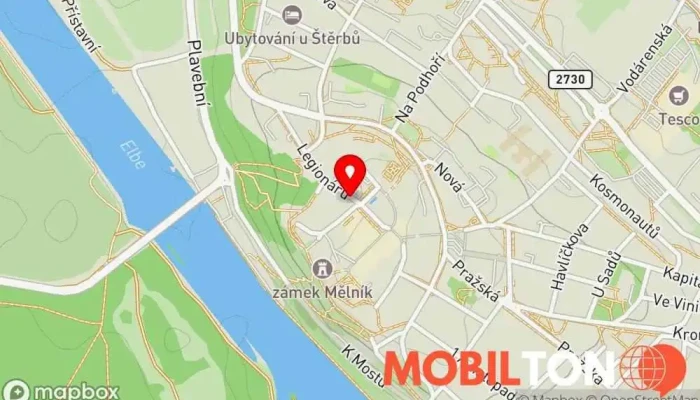 mapa Vinárna Modrá Hvězda Bar v nám. Míru 50