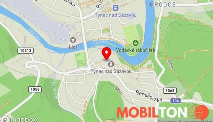 mapa Vinárna Pod Věží Vinárna v Nádvoří Hodějovského 174
