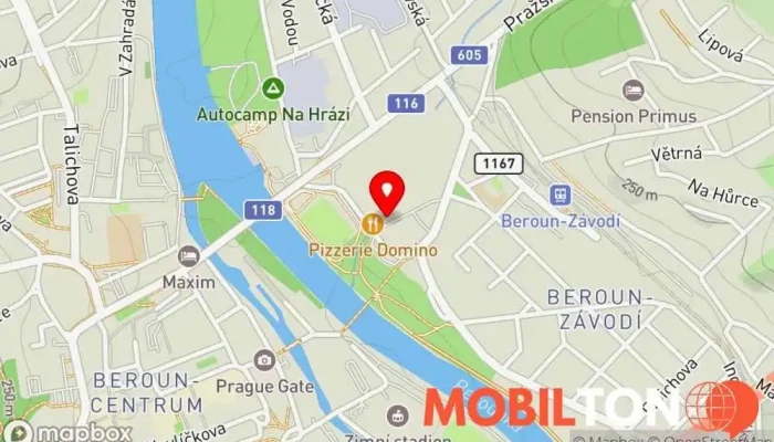 mapa Vinárna Štěpánka Restaurace v Závodí