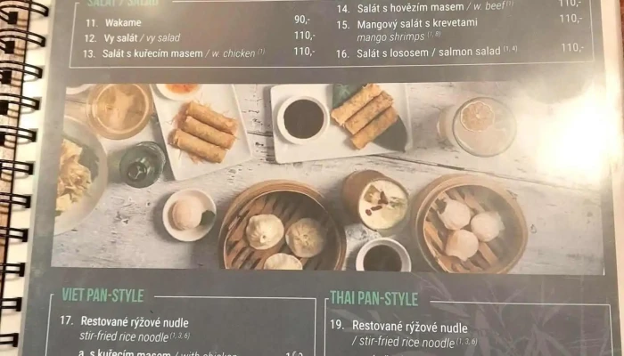 Vy Restaurant Viet  Thai Sushi Menu - Husova 89/3