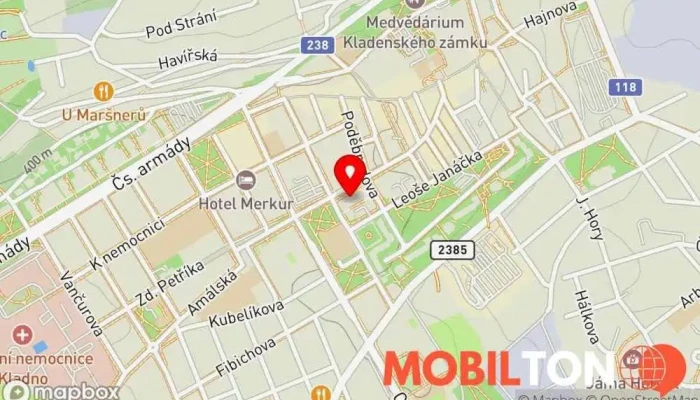 mapa X Burger Hamburgerová restaurace, Bar v Ulice Váňova 907