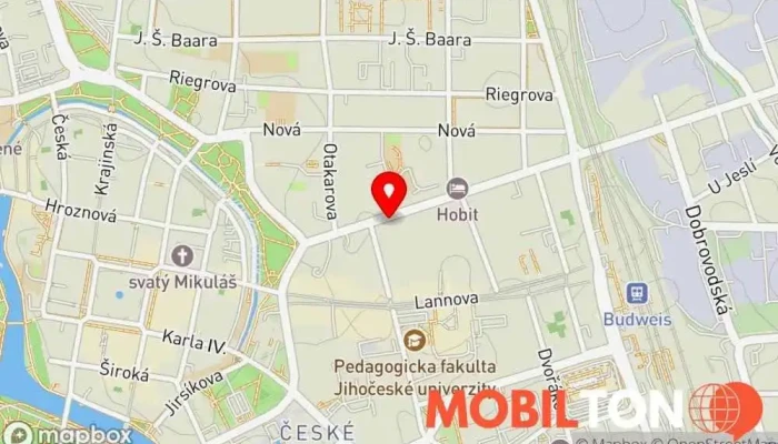 mapa Yeti Mobile Prodej elektroniky v České Budějovice 6