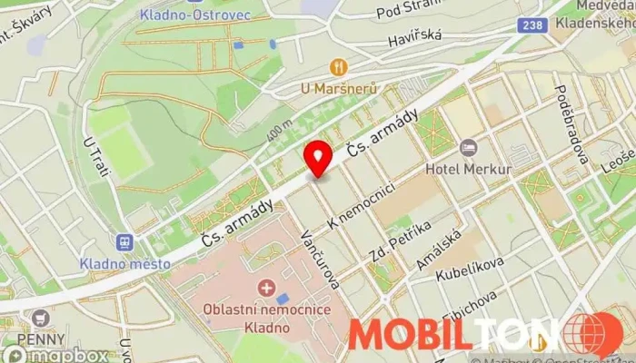 mapa Yuangu Restaurace v Ke Stadionu 1953