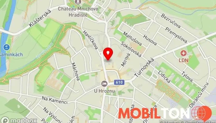 mapa ZAHRADA Pivní zahrádka v Palackého 236