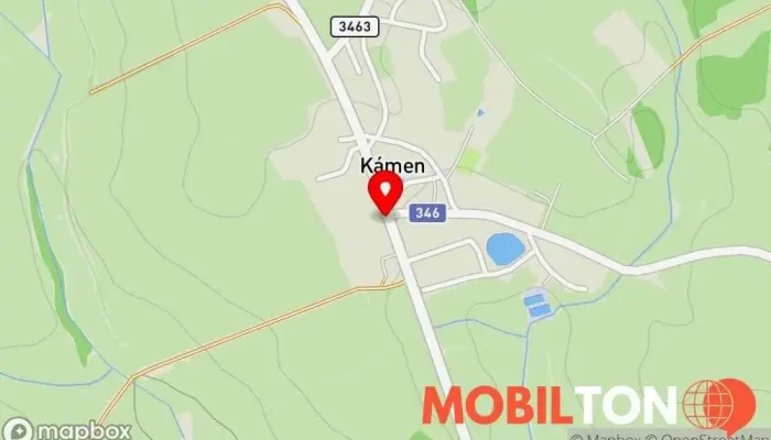 mapa Zájezdní hostinec Kámen Restaurace, Hostinec s ubytováním v Kámen