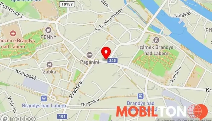 mapa Záložna Restaurace v I. Olbrachta 36