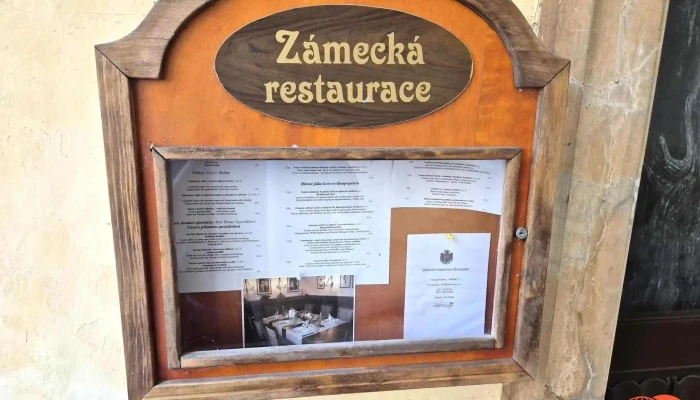 Zamecka Restaurace Konopiste Menu - Konopiště