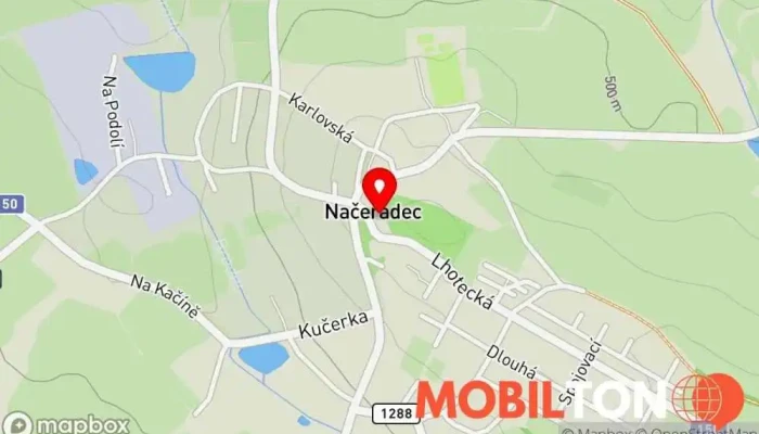 mapa Zámek Načeradec/Bistro Polepšovna Bistro, Zámek v 