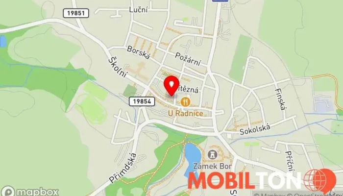 mapa Zdeněk Ruda Prodej mobilních telefonů v nám. Republiky 198