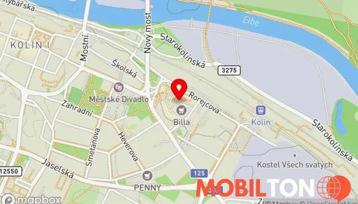 mapa Zlatý Orel Rychlé občerstvení v Rorejcova 906