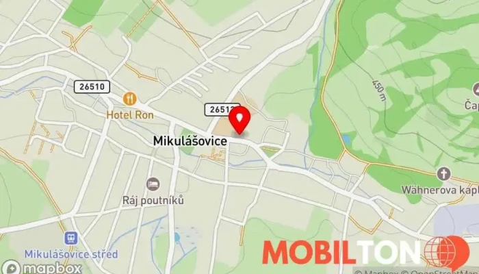 mapa Zmrzlina u Helenky Prodej zmrzliny v Mikulášovice