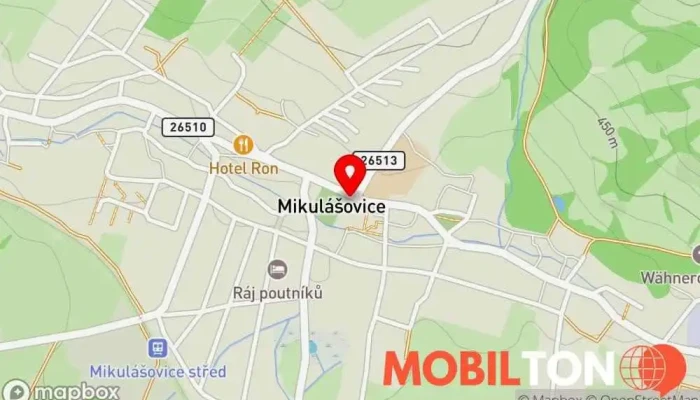 mapa Zmrzlina u Vladařů Prodej zmrzliny v Mikulášovice