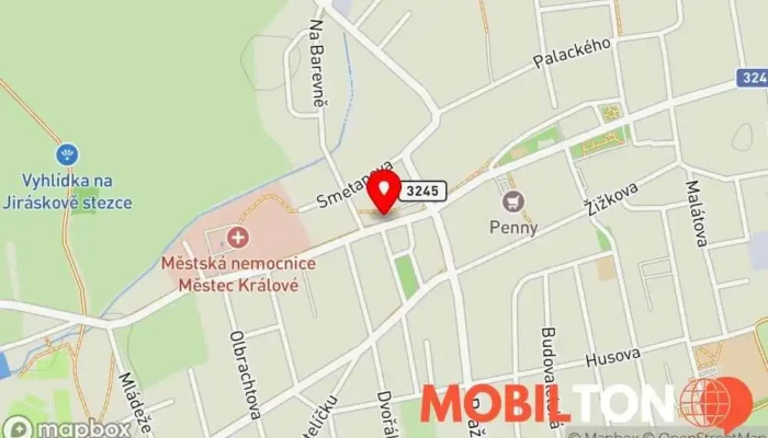 mapa Zmrzlina v zahradě Prodej zmrzliny v Palackého 117
