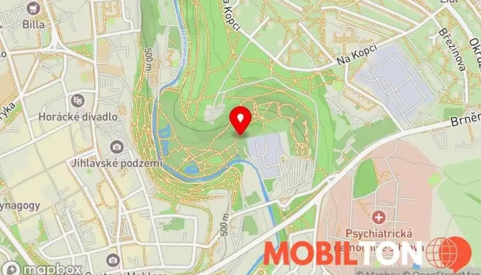 mapa ZOOBAR Restaurace v Březinovy sady 10